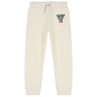 Boys Ivory Logo Joggers, 1, hi-res